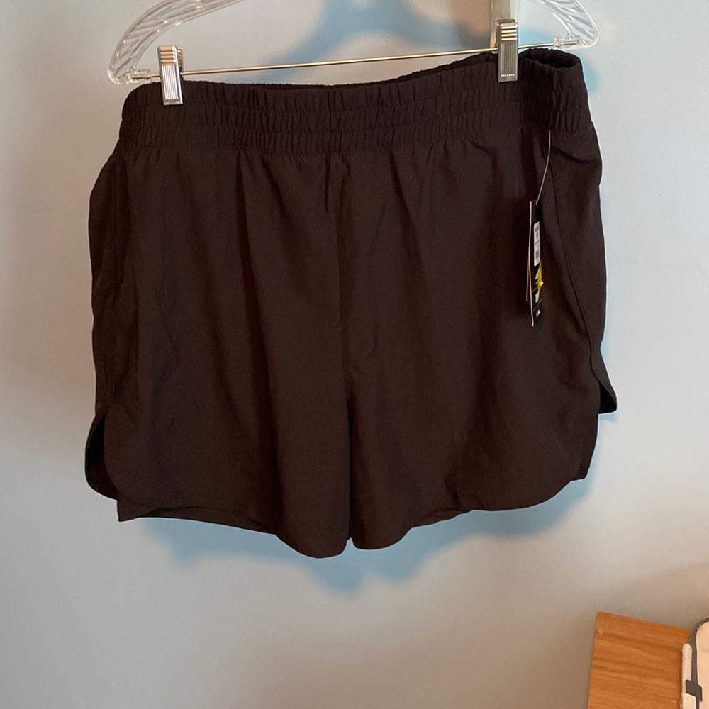 Black athletic shorts